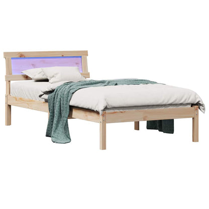 Struttura del letto Marrone 100 x 200 cm Pino massello | homemem39