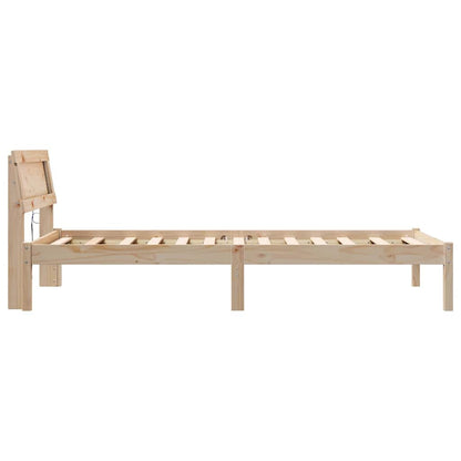 Struttura del letto Marrone 100 x 200 cm Pino massello | homemem39
