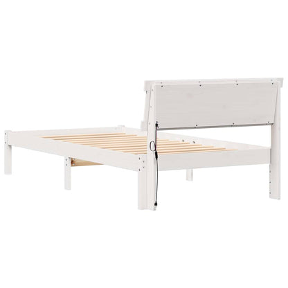 Struttura del letto Bianco 100 x 200 cm Pino massello | homemem39
