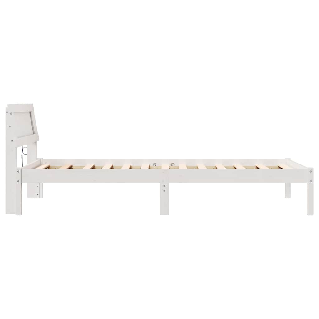Struttura del letto Bianco 100 x 200 cm Pino massello | homemem39