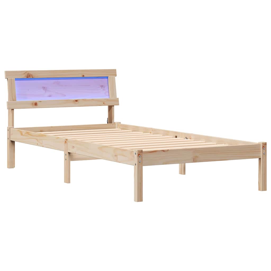 Struttura del letto Marrone 80 x 200 cm Pino massello | homemem39