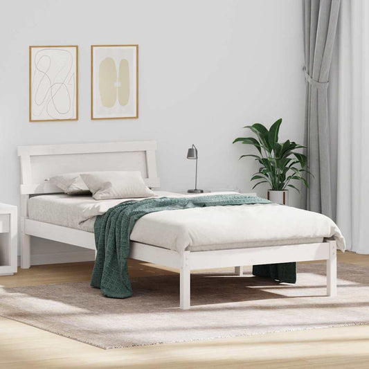 Struttura del letto Bianco 80 x 200 cm Pino massello | homemem39