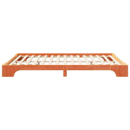 Struttura del letto Marrone 160 x 210 cm Pino massello