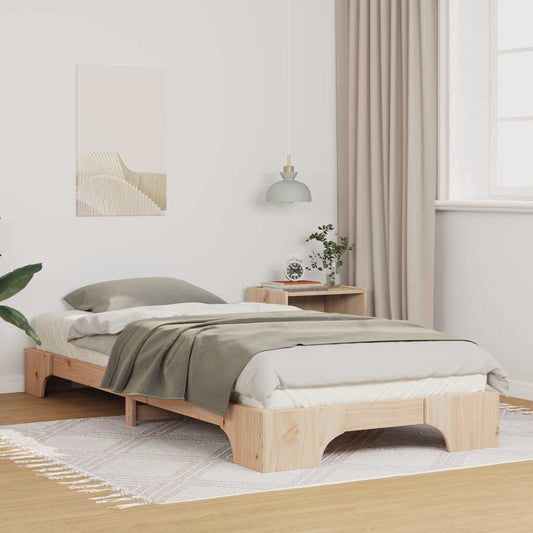 Struttura del letto Marrone 90 x 220 cm Pino massello | homemem39