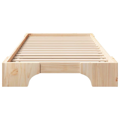 Struttura del letto Marrone 90 x 220 cm Pino massello | homemem39