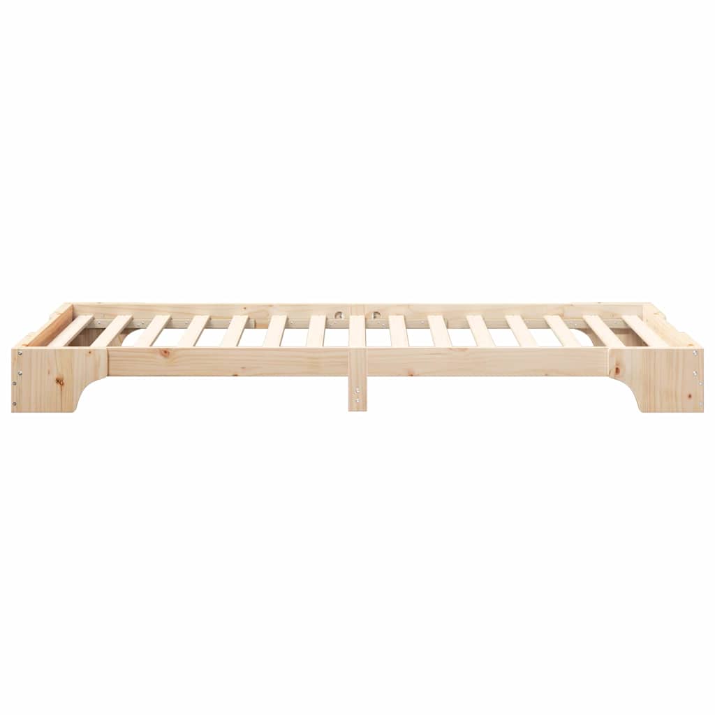 Struttura del letto Marrone 90 x 220 cm Pino massello | homemem39