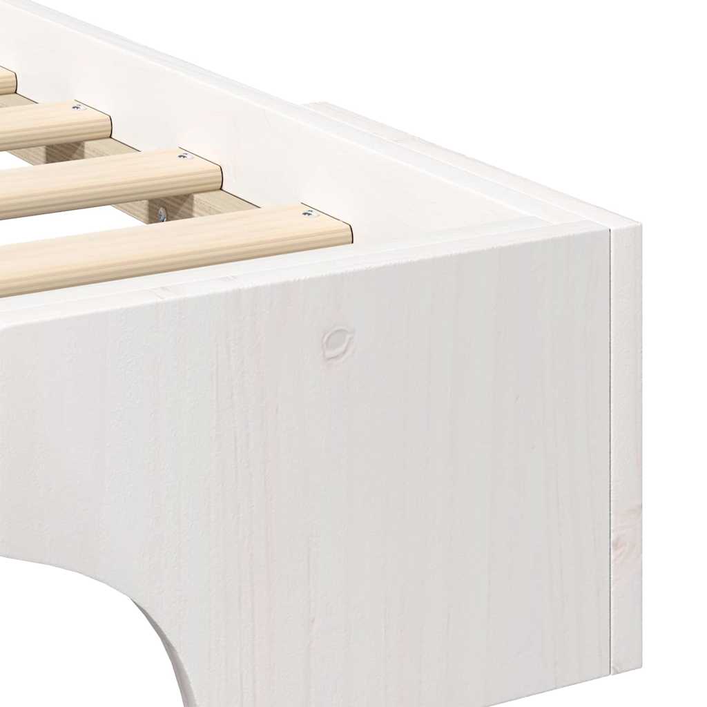 Struttura del letto Bianco 90 x 220 cm Pino massello | homemem39
