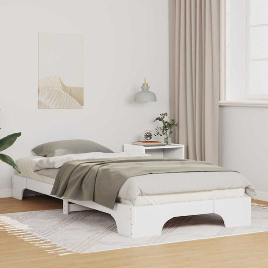 Struttura del letto Bianco 90 x 220 cm Pino massello | homemem39