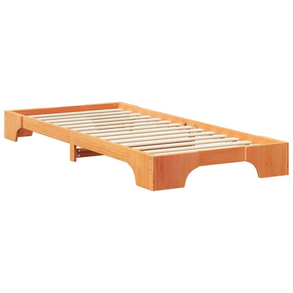 Struttura del letto Marrone 90 x 220 cm Pino massello | homemem39