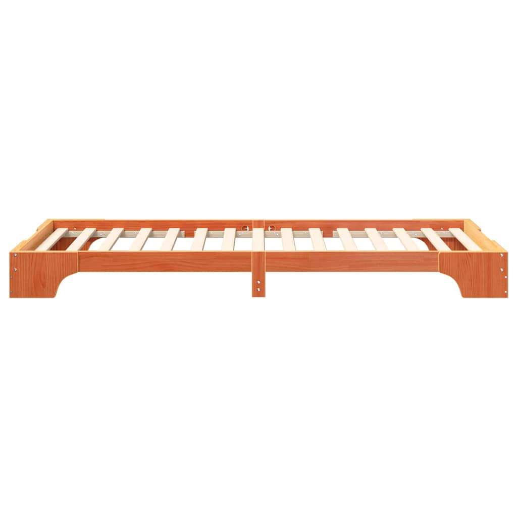 Struttura del letto Marrone 90 x 220 cm Pino massello | homemem39