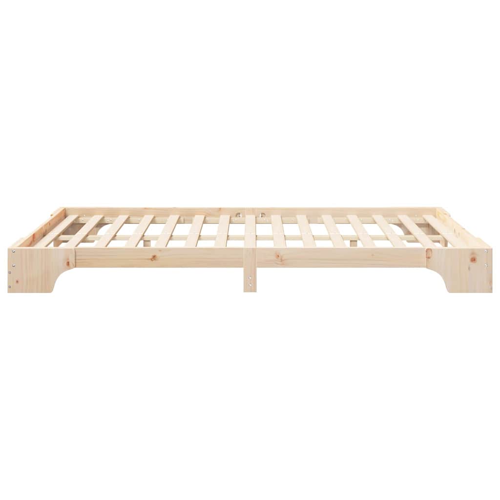 Struttura del letto Marrone 140 x 220 cm Pino massello | homemem39