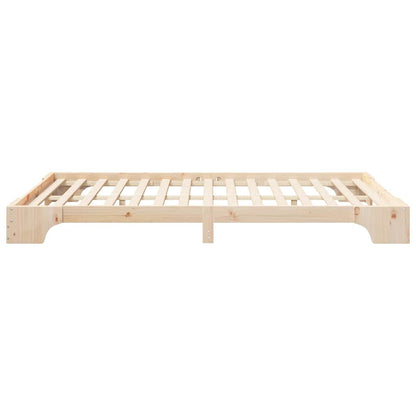 Struttura del letto Marrone 140 x 220 cm Pino massello | homemem39