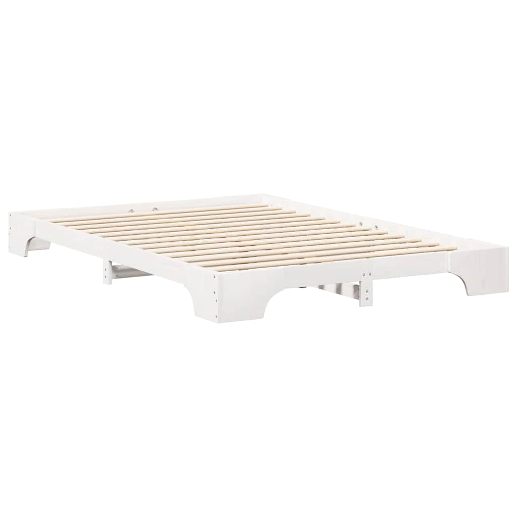 Struttura del letto Bianco 140 x 220 cm Pino massello | homemem39