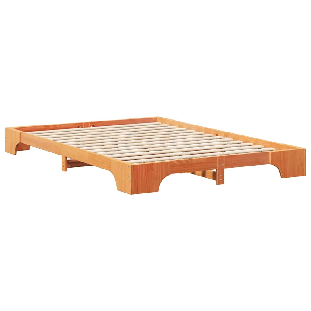Struttura del letto Marrone 140 x 220 cm Pino massello | homemem39