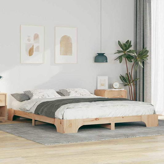 Struttura del letto Marrone 160 x 220 cm Pino massello | homemem39