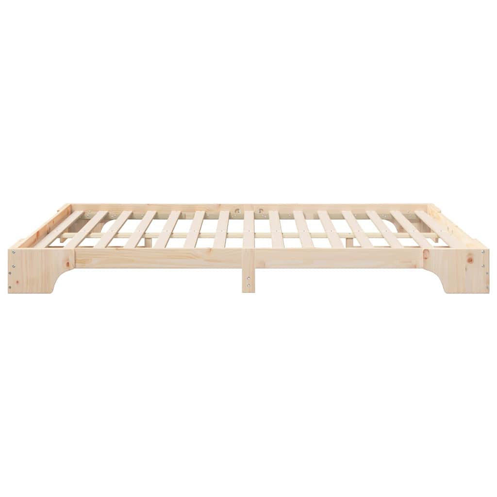 Struttura del letto Marrone 160 x 220 cm Pino massello | homemem39