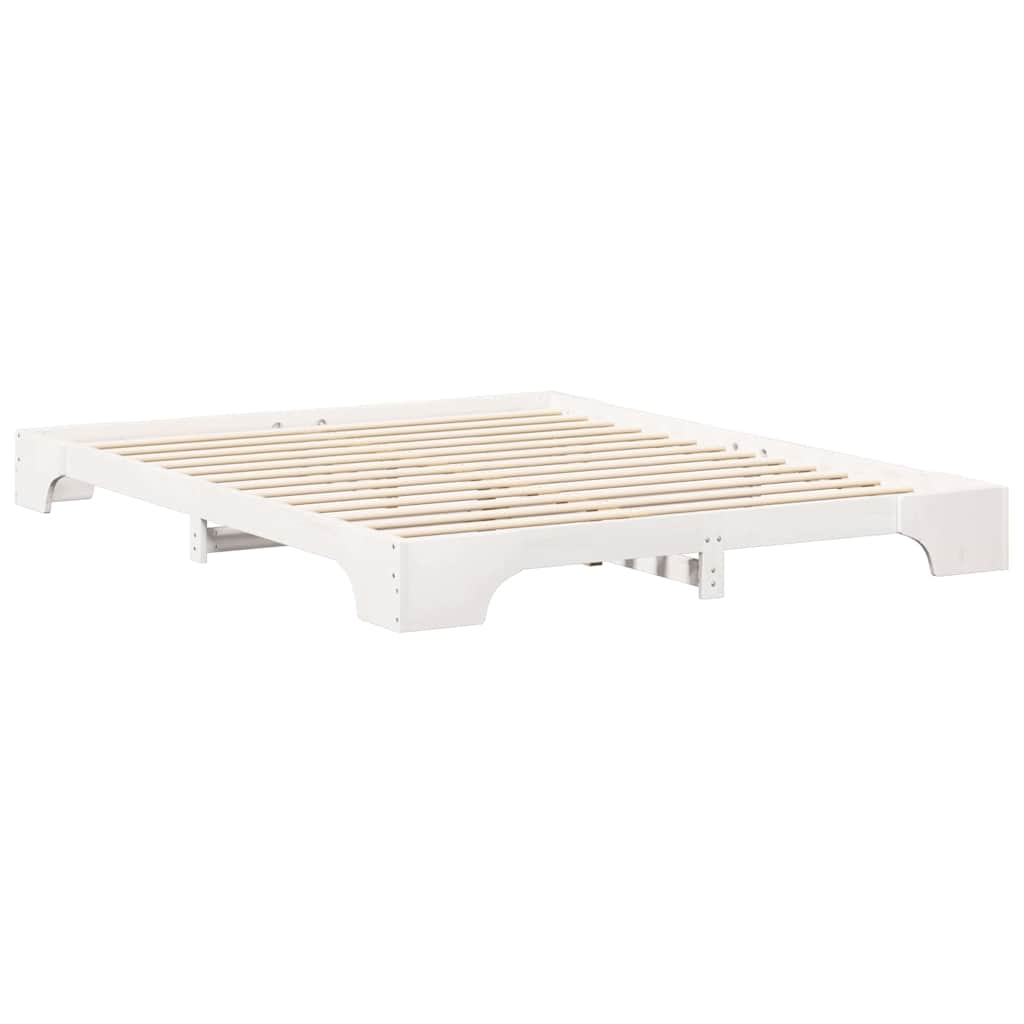 Struttura del letto Bianco 160 x 220 cm Pino massello | homemem39
