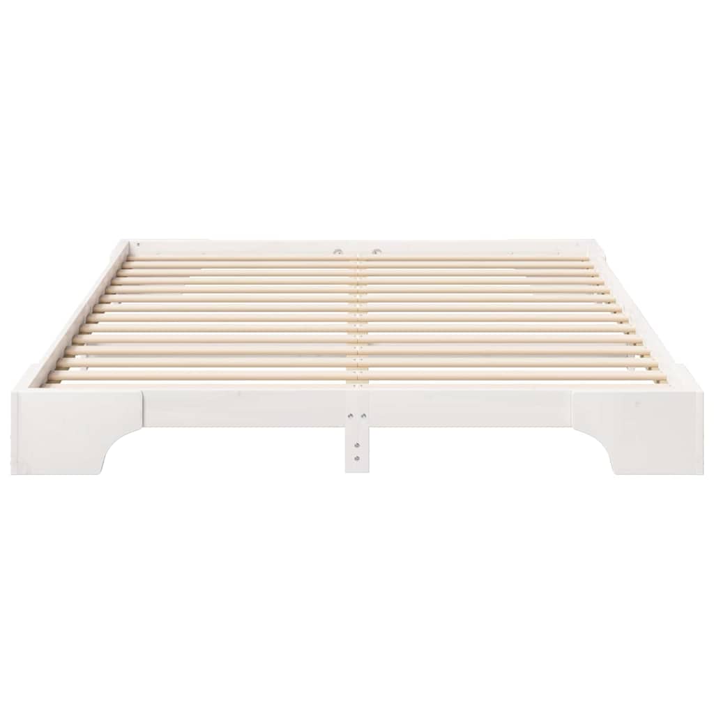 Struttura del letto Bianco 160 x 220 cm Pino massello | homemem39