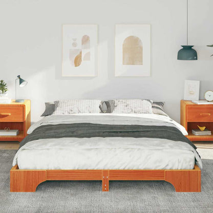 Struttura del letto Marrone 160 x 220 cm Pino massello | homemem39