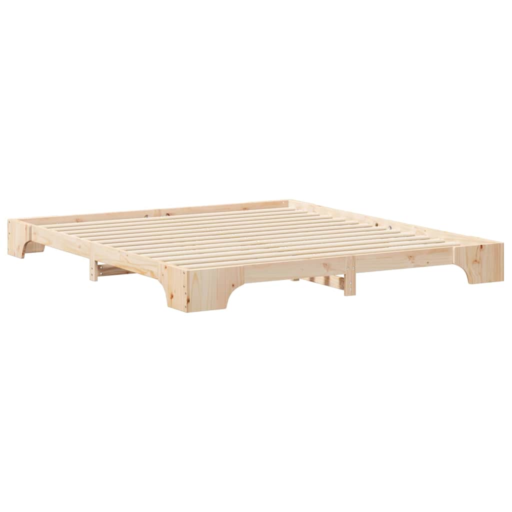 Struttura del letto Marrone 180 x 220 cm Pino massello | homemem39