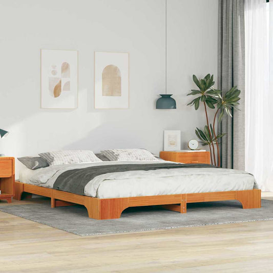 Struttura del letto Marrone 180 x 220 cm Pino massello | homemem39