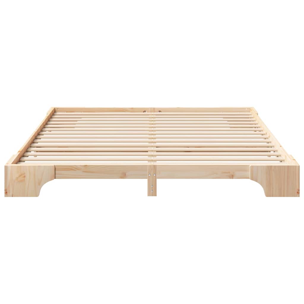 Struttura del letto Marrone 200 x 220 cm Pino massello
