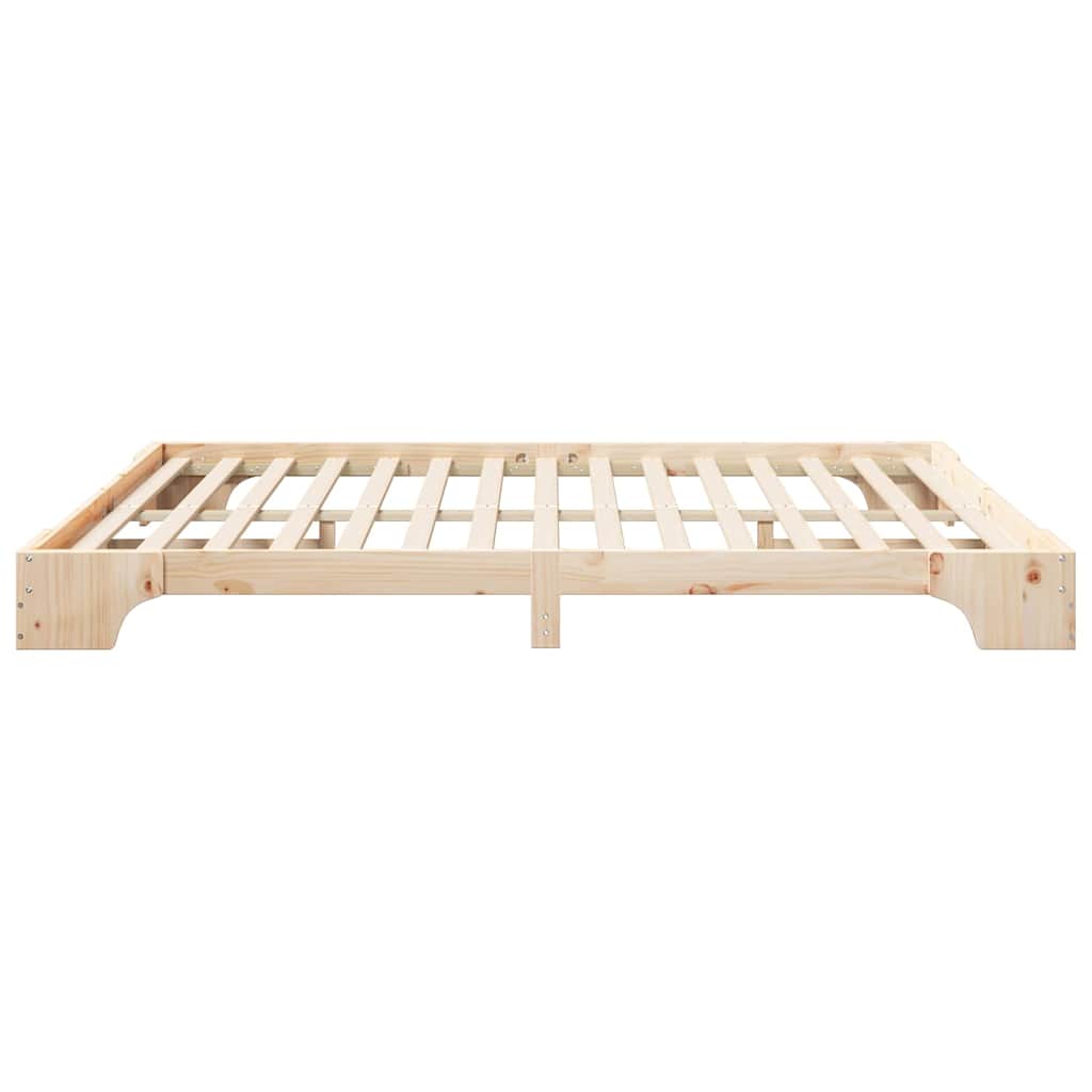 Struttura del letto Marrone 200 x 220 cm Pino massello | homemem39