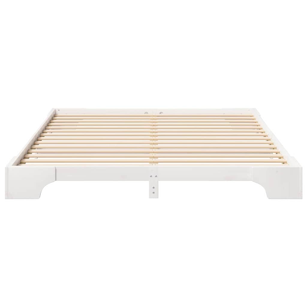 Struttura del letto Bianco 200 x 220 cm Pino massello | homemem39
