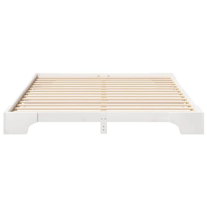 Struttura del letto Bianco 200 x 220 cm Pino massello | homemem39