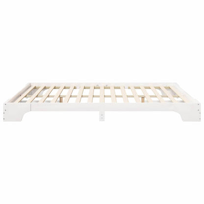 Struttura del letto Bianco 200 x 220 cm Pino massello | homemem39