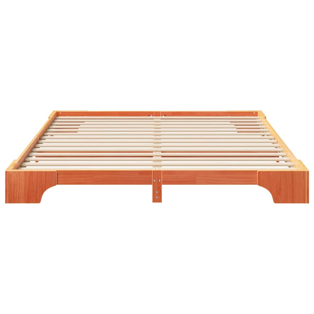 Struttura del letto Marrone 200 x 220 cm Pino massello | homemem39