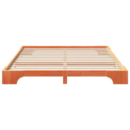 Struttura del letto Marrone 200 x 220 cm Pino massello | homemem39