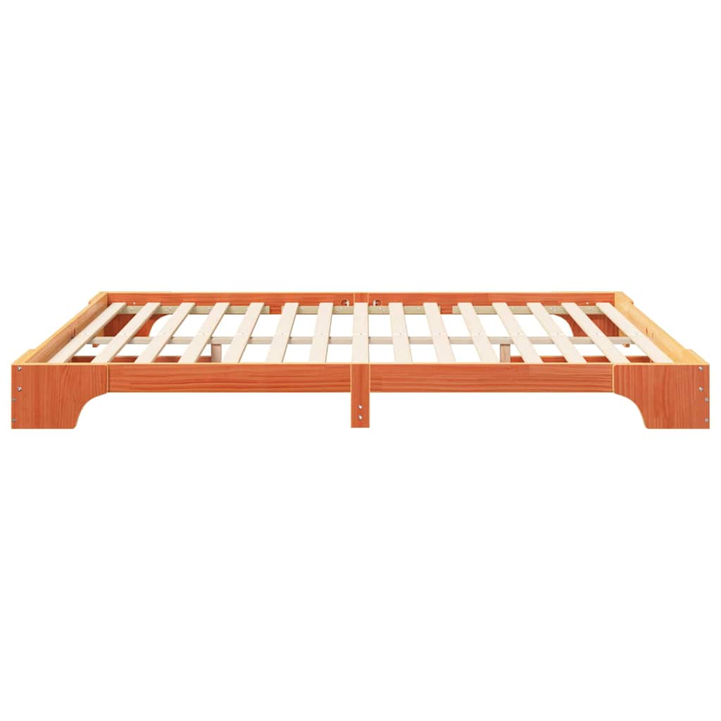 Struttura del letto Marrone 200 x 220 cm Pino massello | homemem39