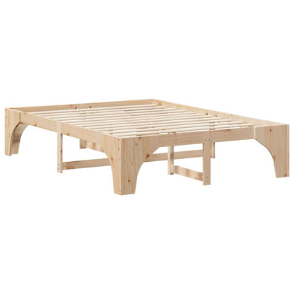 Struttura del letto Marrone 150 x 200 cm Pino massello | homemem39