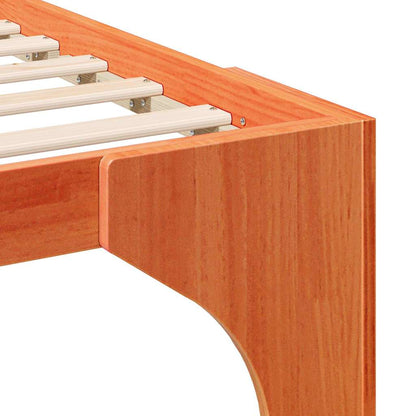 Struttura del letto Marrone 120 x 200 cm Pino massello