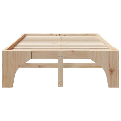 Struttura del letto Marrone 120 x 190 cm Pino massello