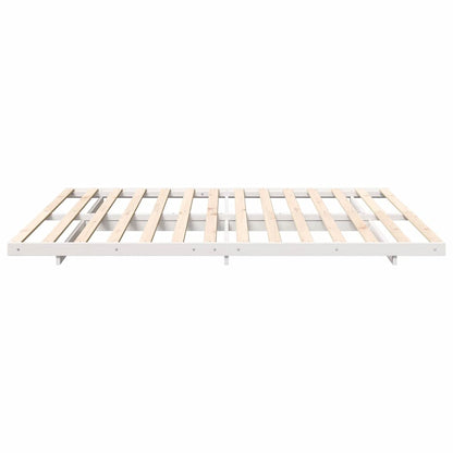 Struttura letto a terra Bianco 200 x 200 cm
