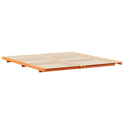 Struttura letto a terra Cera marrone 180 x 200 cm
