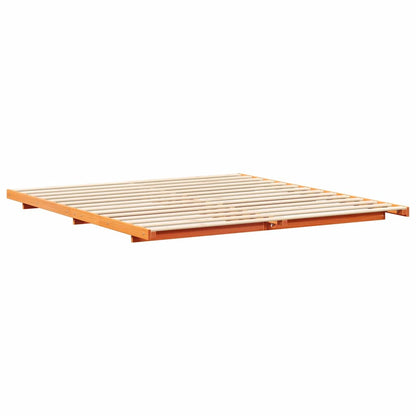 Struttura letto a terra Cera marrone 180 x 200 cm