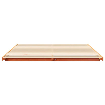 Struttura letto a terra Cera marrone 180 x 200 cm