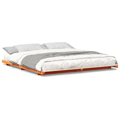 Struttura letto a terra Cera marrone 180 x 200 cm