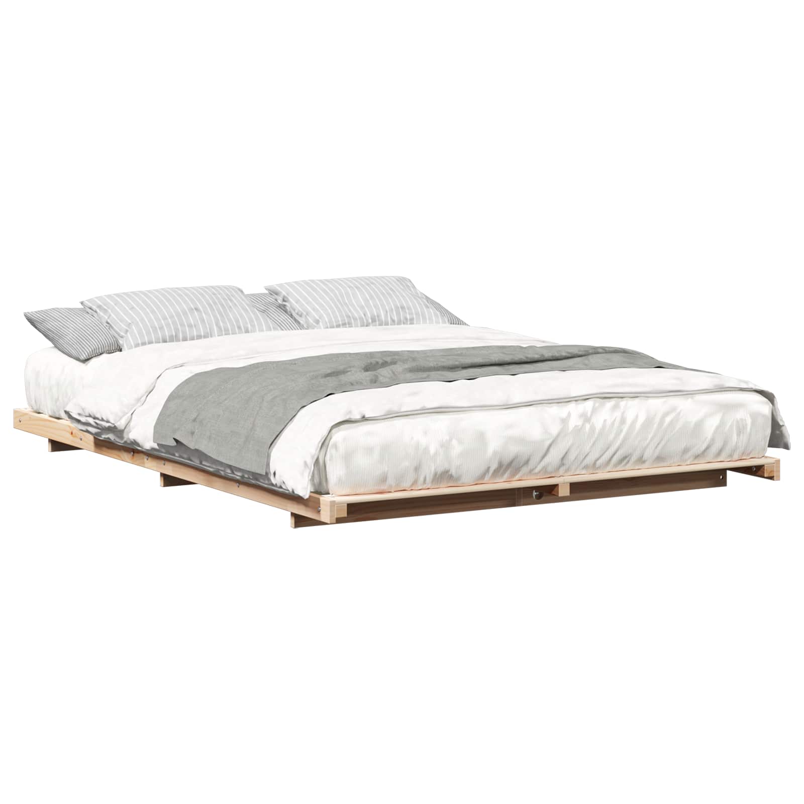 Struttura del letto Marrone 150 x 200 cm Pino massello | homemem39