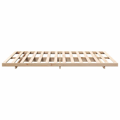 Struttura letto a terra Marrone 140 x 200 cm