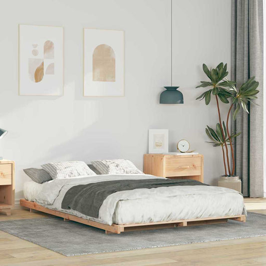 Struttura letto a terra Marrone 120 x 200 cm