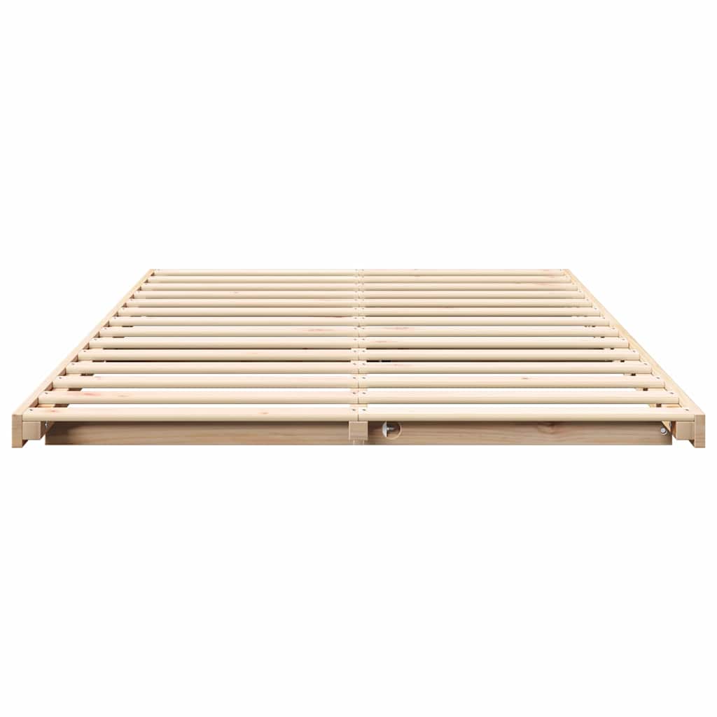 Struttura letto a terra Marrone 120 x 200 cm