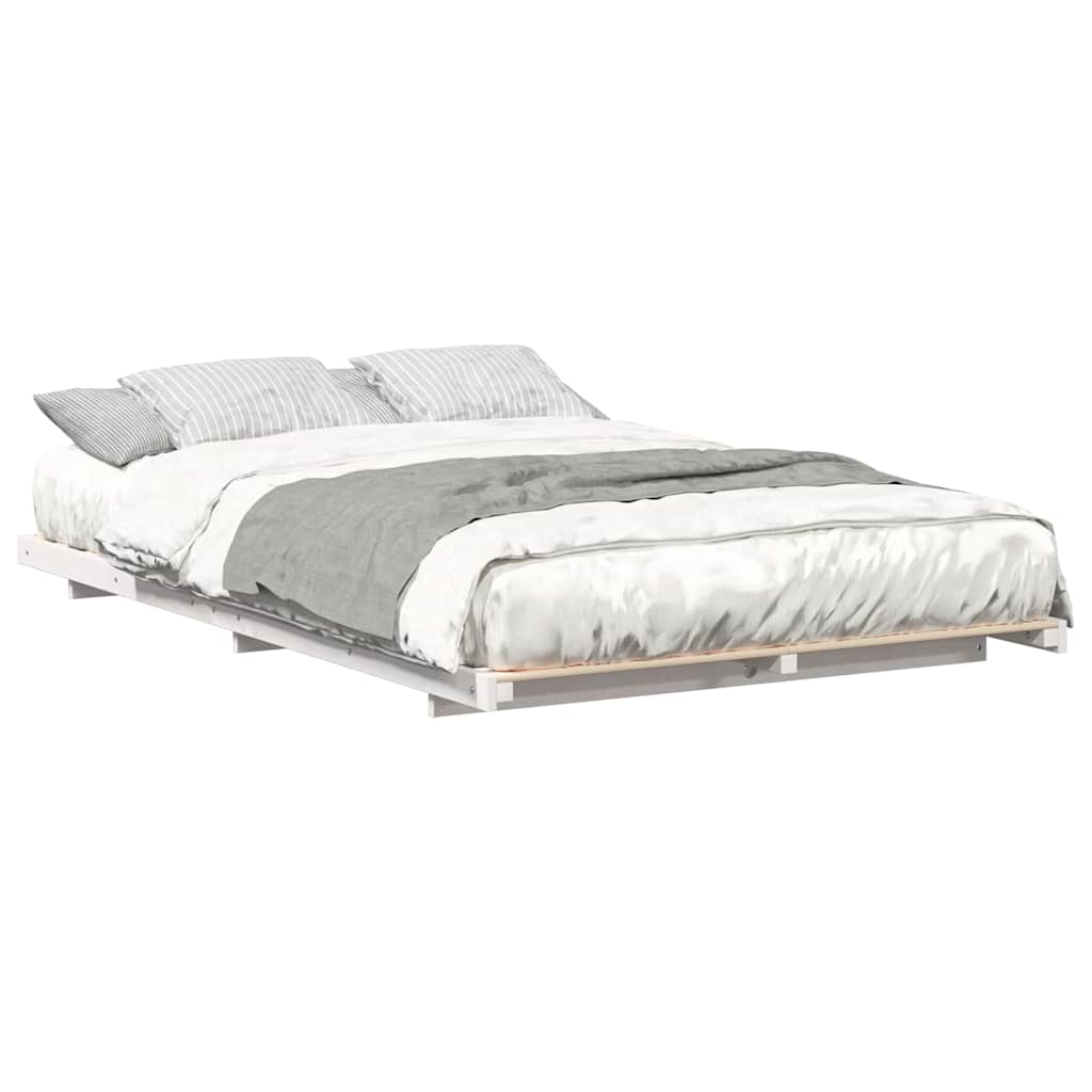 Struttura letto a terra Bianco 120 x 200 cm