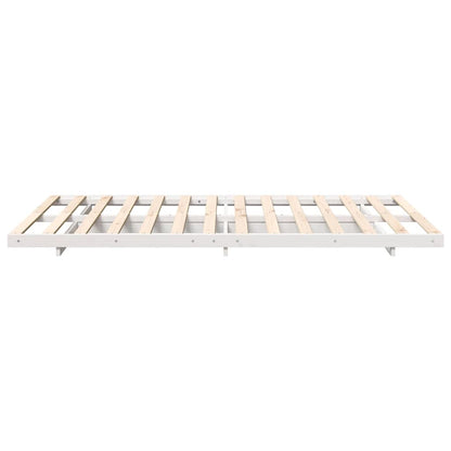 Struttura letto a terra Bianco 120 x 200 cm