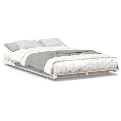 Struttura letto a terra Bianco 120 x 200 cm