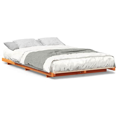 Struttura letto a terra Cera marrone 140 x 190 cm
