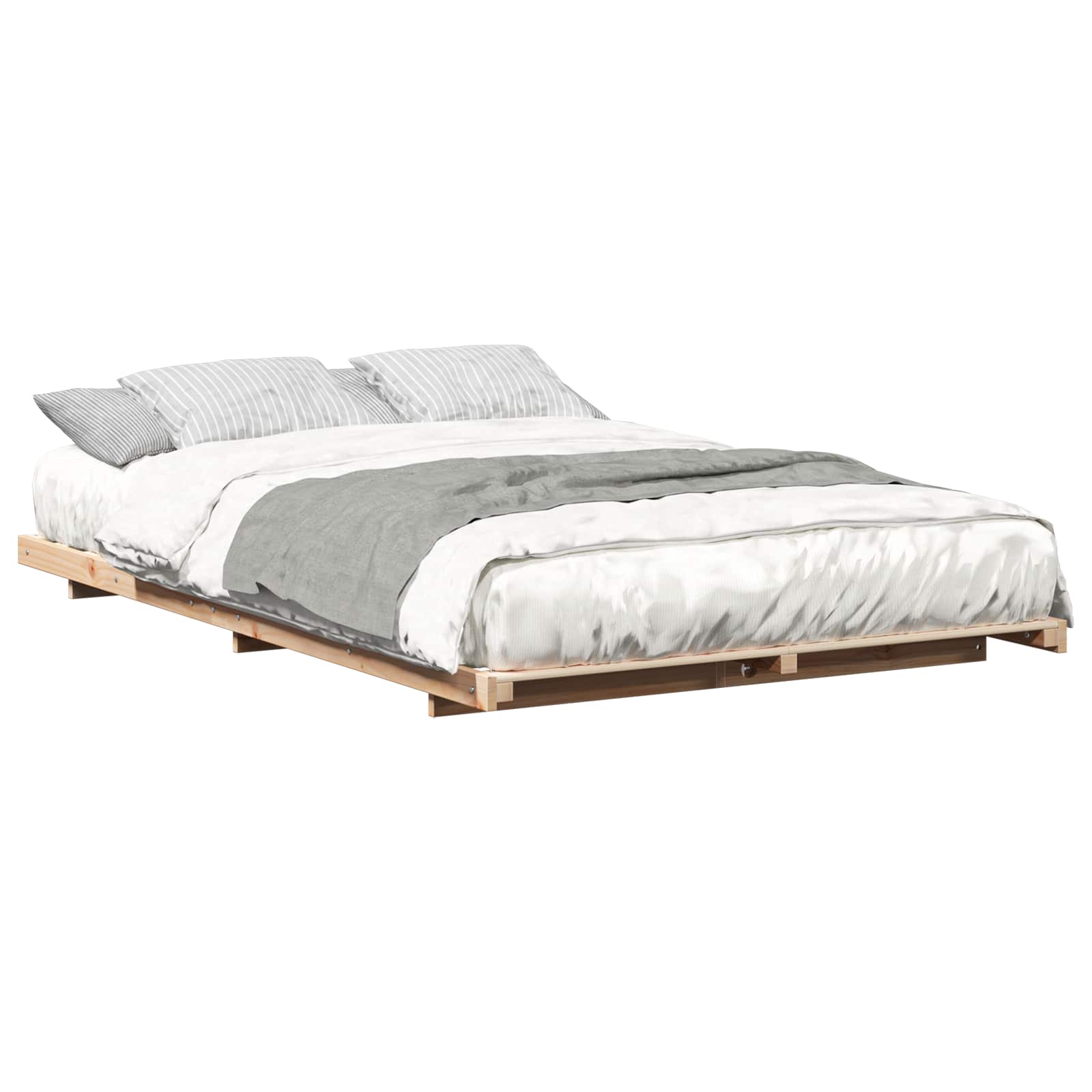 Struttura del letto Marrone 120 x 190 cm Pino massello | homemem39